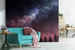 Carta da Parati via lattea paesaggio natura universo