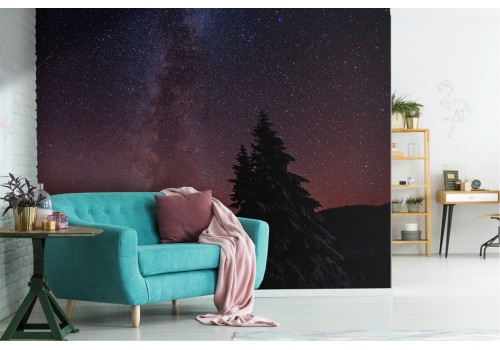 Milky Way galaxy landscape wallpaper