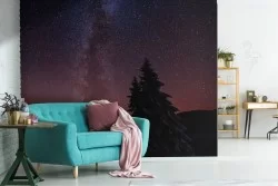 Milky Way galaxy landscape wallpaper