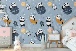 Carta da Parati decorazione animali per bambini.