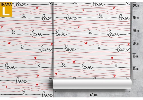 Wallpaper with Love and hearts written. 2