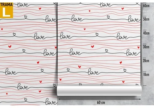 Wallpaper with Love and hearts written. 2