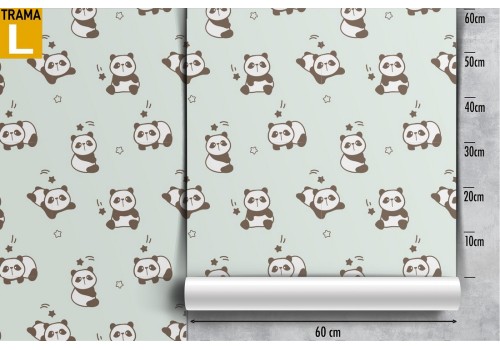 Panda animal pattern wallpaper. 2