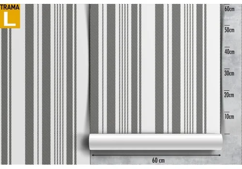 Grey and white striped wallpaper. 2
