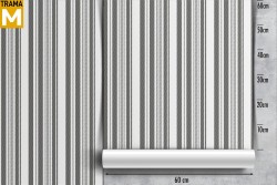 Vintage Stripes and Waves Wallpaper