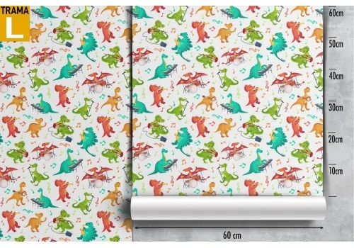 Dinosaur decorations wallpaper for children. 2