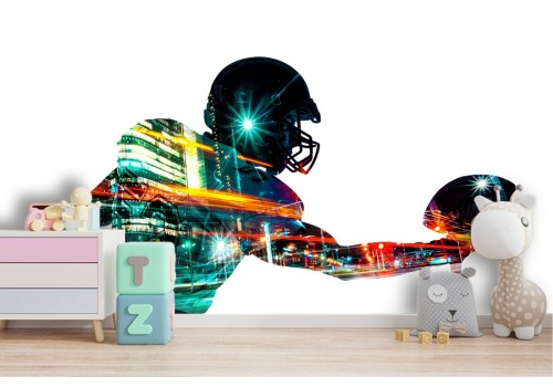 Abstract football player wallpaper 2