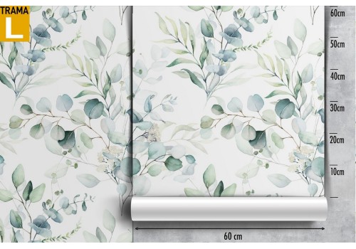 Wallpaper with celestial plants and flowers. 2