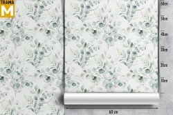 Carta da Parati Fiori Foglie Natura