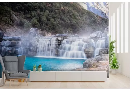 Carta da Parati paesaggio natura cascate