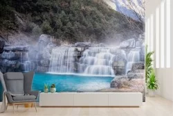 Carta da Parati paesaggio natura cascate