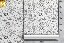 Carta da Parati Decorazioni e Pattern Stilizzata