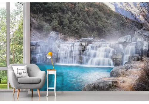 Carta da Parati paesaggio natura cascate 2