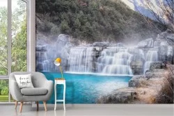 Carta da Parati paesaggio natura cascate