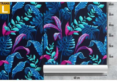 Tropical leaves pattern wallpaper fantasy. 2