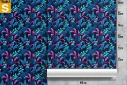 Carta da Parati Design e Stili Flora e Fauna Foglie Tropicale