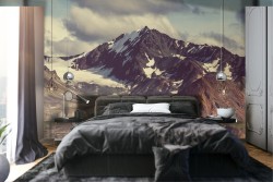 Wallpaper landscape forest mountain