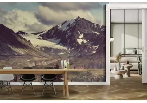 Carta da Parati paesaggio bosco montagna 2