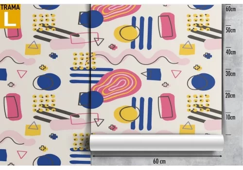 Carta da Parati pattern stilizzato vintage. 2