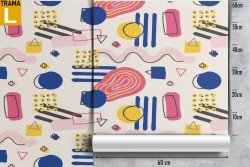 Carta da Parati pattern stilizzato vintage.