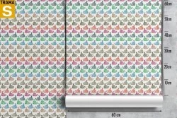 Carta da Parati Bambini Decorazioni e Pattern Animali uccelli