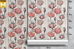 Vintage Nature Flowers Wallpaper