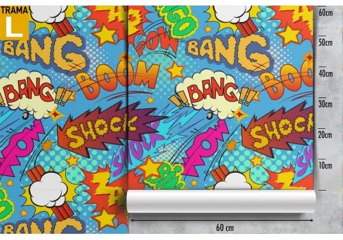 Wallpaper comic writings pattern children. 2