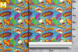 Carta da Parati Decorazioni e Pattern Personaggi e Cartoni Scritte