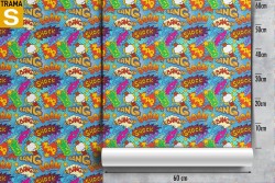 Carta da Parati Bambini Design e Stili Decorazioni e Pattern Personaggi e Cartoni Scritte