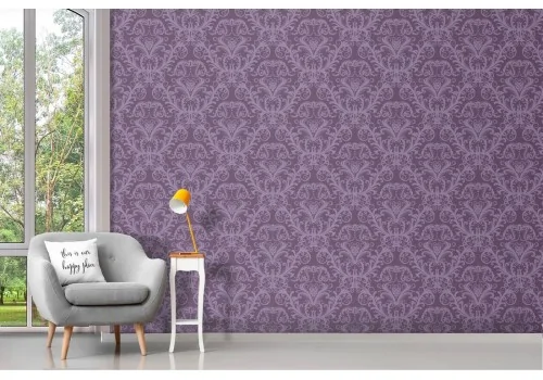 English vintage pattern wallpaper.