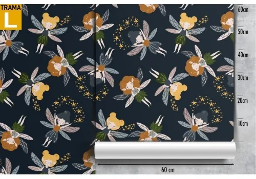 Fairy decoration wallpaper for children. 2