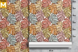 Abstract Tropical Leaves Wallpaper