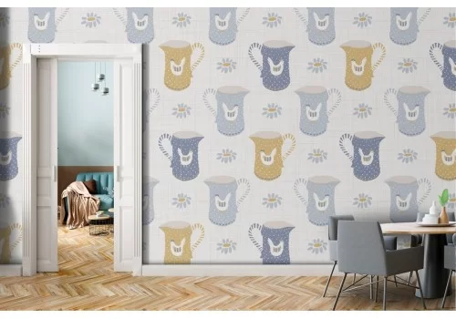 Carta da Parati pattern brocche.