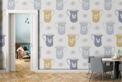 Wallpaper pattern jugs.