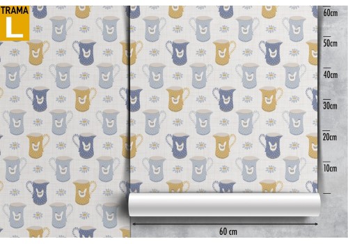 Wallpaper pattern jugs. 2