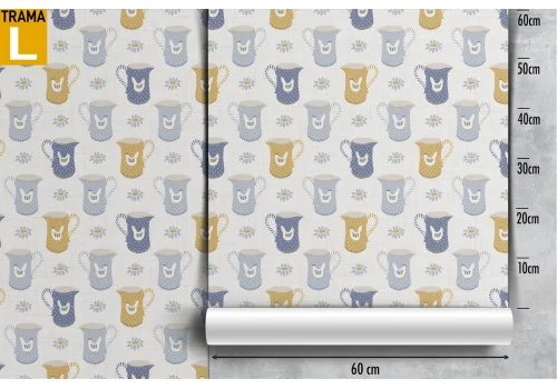 Wallpaper pattern jugs. 2