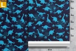Dinosaur pattern wallpaper for children.