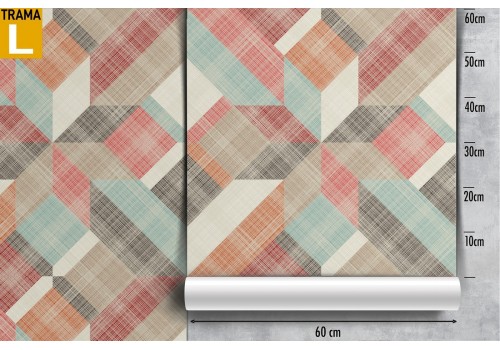 Geometric pattern wallpaper from the '80s. 2