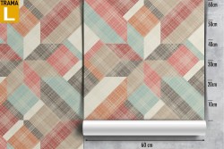 Geometric pattern wallpaper from the '80s.