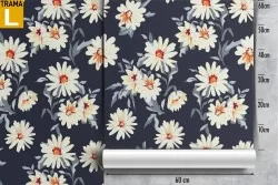 Daisy flower pattern wallpaper.