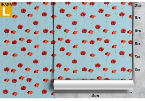 Vintage wallpaper pattern red flowers. 2