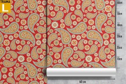 Vintage floral pattern wallpaper.