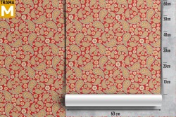 Carta da Parati Foglie Natura Vintage Fiori Luxury