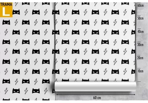 Carta da Parati bambini supereroi pattern. 2