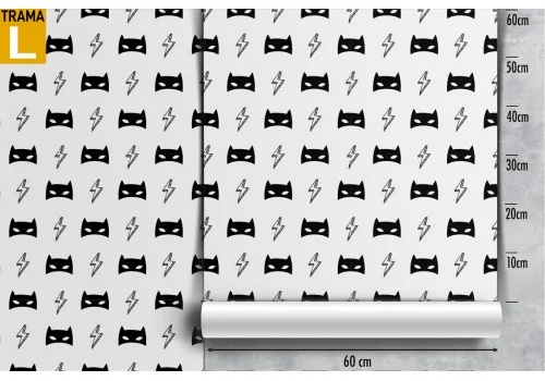 Superheroes pattern children's wallpaper. 2