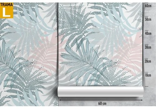 Tropical leaves pattern wallpaper decoration. 2
