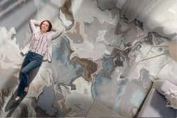 Colored marble surface wallpaper