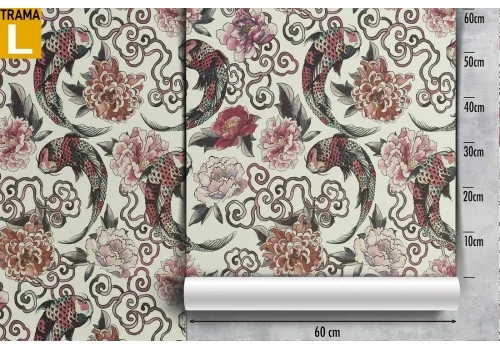 Vintage oriental pattern wallpaper. 2