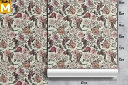 Vintage Oriental Zen Wallpaper