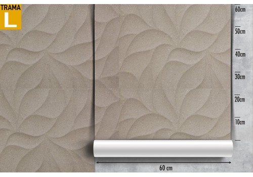 3D effect wallpaper decoration with stylized flowers. 2